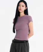 MUSINSA STANDARD WOMAN MUSINSA STANDARD WOMAN T-Shirt Smoke Pink
