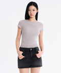 MUSINSA STANDARD WOMAN MUSINSA STANDARD WOMAN T-Shirt Ash Gray