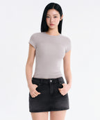 MUSINSA STANDARD WOMAN MUSINSA STANDARD WOMAN T-Shirt Ash Gray
