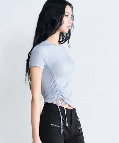 MUSINSA STANDARD WOMAN T-Shirt Side Ruched