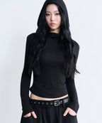 MUSINSA STANDARD WOMAN MUSINSA STANDARD WOMAN Women's Drape Hooded Long Sleeve T-Shirt (Size M)