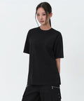 MUSINSA STANDARD WOMAN MUSINSA STANDARD WOMAN Oversized Crew Neck T-Shirt Black
