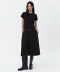 MUSINSA STANDARD WOMAN MUSINSA STANDARD WOMAN Sweatshirt Bermuda Sweatpants [Black]