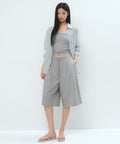 MUSINSA STANDARD WOMAN MUSINSA STANDARD WOMAN Women's One Tuck Bermuda Sweatpants Medium Gray