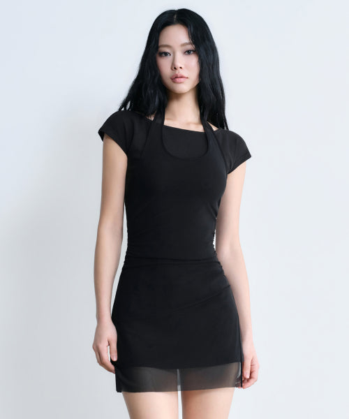MUSINSA STANDARD WOMAN MUSINSA STANDARD WOMAN Women's Skirt Layered Jersey Dress (Size M)