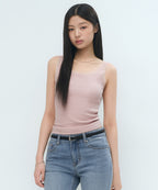 MUSINSA STANDARD WOMAN MUSINSA STANDARD WOMAN T-Shirt Mesh Trim Tank Top