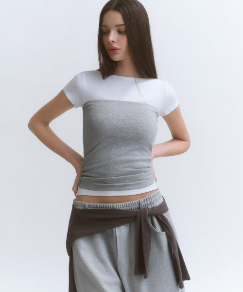 MUSINSA STANDARD WOMAN MUSINSA STANDARD WOMAN Slim Tube Top Medium Gray