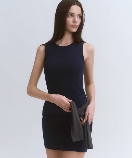 MUSINSA STANDARD WOMAN MUSINSA STANDARD WOMAN Women's Tank Dress Navy