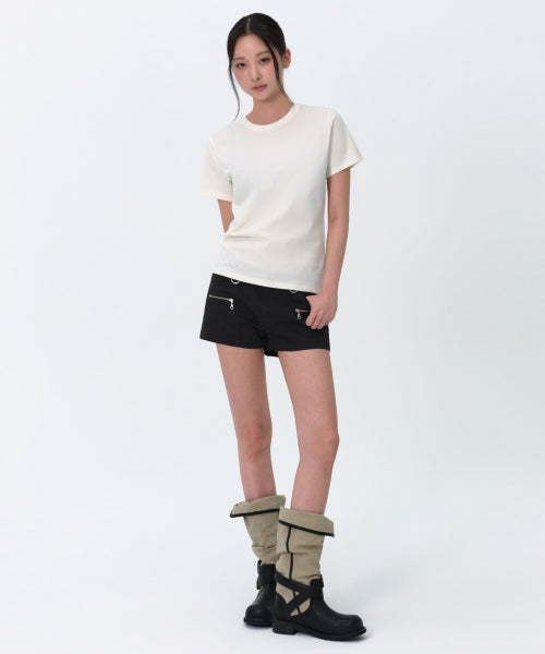 MUSINSA STANDARD WOMAN MUSINSA STANDARD WOMAN T-Shirt Cream