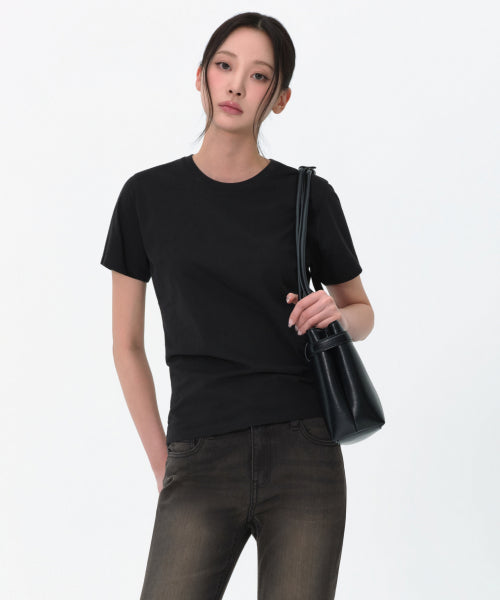 MUSINSA STANDARD WOMAN MUSINSA STANDARD WOMAN T-Shirt Black