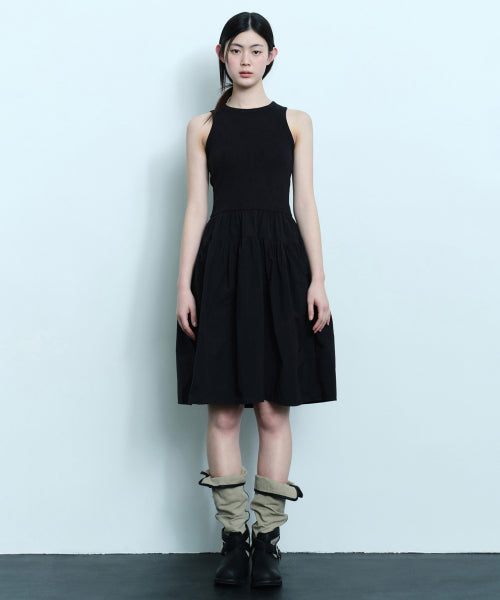 MUSINSA STANDARD WOMAN MUSINSA STANDARD WOMAN Women's Tank Top Combination Dress [Black]