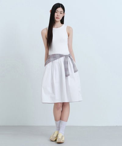 MUSINSA STANDARD WOMAN Women's Tank Top Combination Dress [White]