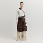 EENK EENK Cargo Wrap Skirt - Z-Brown