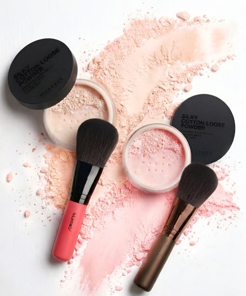 MUSTAEV MUSTAEV Silky Cotton Loose Powder Set (Dechocolate)