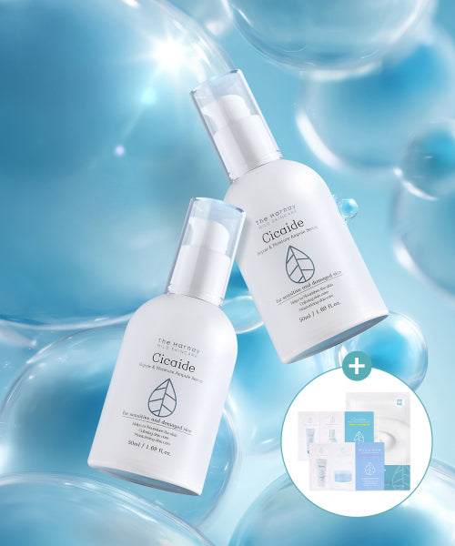 THEHARNAY [SET] Cicade Ampoule Serum 50ml x 2 (+ 1 Cicade mask pack & 4 healthy eating experience kits provided)