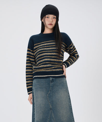 MIXXO Striped Pullover Women S