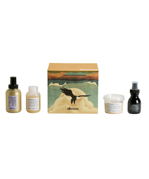 DAVINES Discovery Kit (Nunu Shampoo, Conditioner, Oi Milk, Primer)