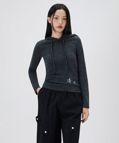 MIXXO Star Patch Hoodie Women