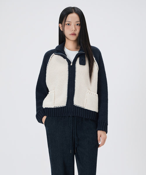 MIXXO MIXXO Knitwear Basic Cowichan Zip-up S