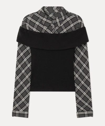 MIXXO Off-shoulder layered shirt size C