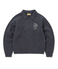 THISISNEVERTHAT THISISNEVERTHAT TNT Daniel Johnston H.Y.L.A. Half Zip Sweatshirt Faded Navy