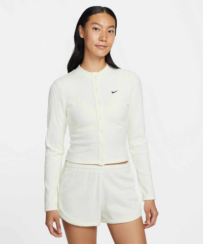 NIKE Knitwear Slim Wide Ribbed Cardigan W - Size M
