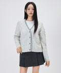 MIXXO MIXXO V-neck Loose Fit Cable Cardigan