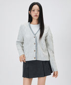 MIXXO MIXXO V-neck Loose Fit Cable Cardigan