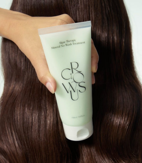 GROWUS Algae Therapy Mineral No-Wash Treatment 150mlX2 (+ 50g of Algae Shampoo)
