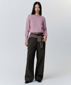 MUSINSA STANDARD WOMAN MUSINSA STANDARD WOMAN Women's Essential Round Neck Knit Smoke Pink