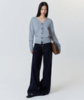 MUSINSA STANDARD WOMAN MUSINSA STANDARD WOMAN Cardigan Relaxed Fit [Greyish Blue]