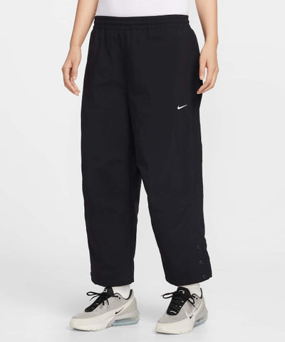 NIKE Sportswear Oversized High Waist Woven Crop Pants - Black