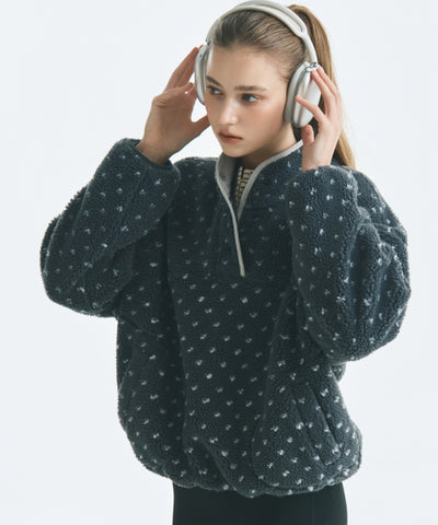MIXXO Fleece Hoodie Half-Zip-Up (C, S)