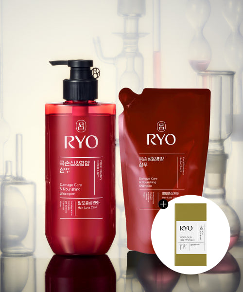 RYO Hambit Extreme Damage & Nutrition Shampoo 480ml original product + 400ml refill plan