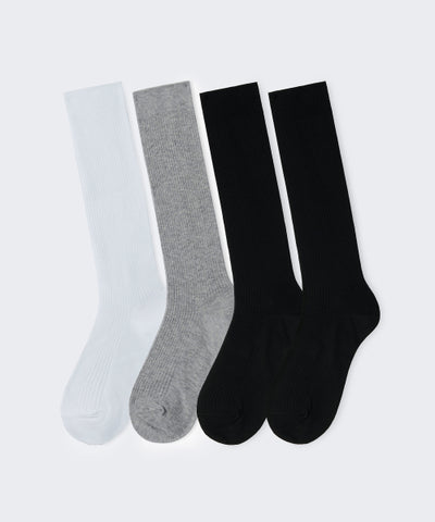 MUSINSA STANDARD WOMAN Socks Women's Ribbed Slouch 4 Pack