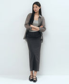 MUSINSA STANDARD WOMAN MUSINSA STANDARD WOMAN Straight Maxi Skirt Gray