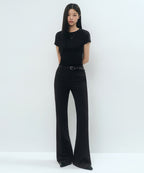MUSINSA STANDARD WOMAN MUSINSA STANDARD WOMAN Slacks Low Rise Flare [Black] (Size 26)