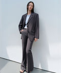 MUSINSA STANDARD WOMAN MUSINSA STANDARD WOMAN Slacks Low Rise Flare [Gray] (Size 26)
