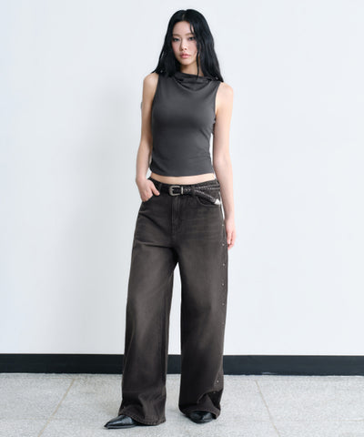 MUSINSA STANDARD WOMAN Women's Denim Pants [Rusty Black]