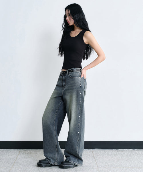 MUSINSA STANDARD WOMAN MUSINSA STANDARD WOMAN Women's Denim Pants [Rusty Blue]