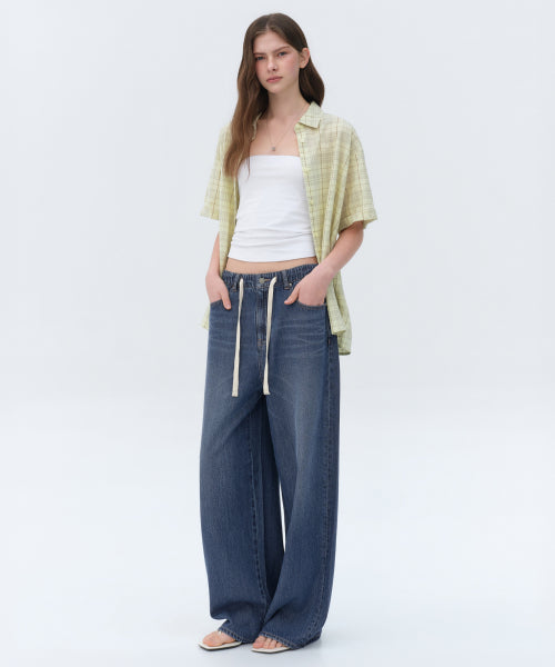 MUSINSA STANDARD WOMAN MUSINSA STANDARD WOMAN Women's Denim Pants [Medium Indigo]