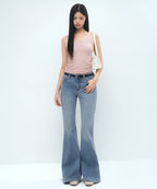 MUSINSA STANDARD WOMAN MUSINSA STANDARD WOMAN Women's Denim Low Rise Slim Flare Pants