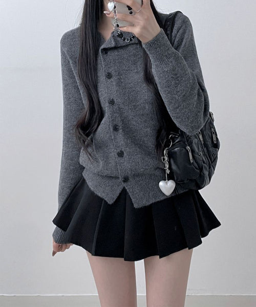 MIXXO MIXXO Cardigan Unbalanced Neck C