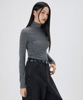 MIXXO MIXXO T-Shirt Wool Striped Neck