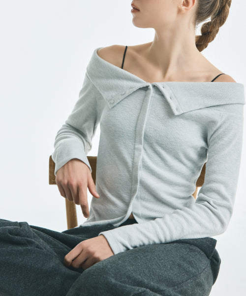 MIXXO MIXXO T-Shirt Off-shoulder Long Sleeve
