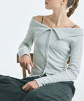 MIXXO MIXXO T-Shirt Off-shoulder Long Sleeve