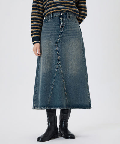 MIXXO Denim Long Skirt C