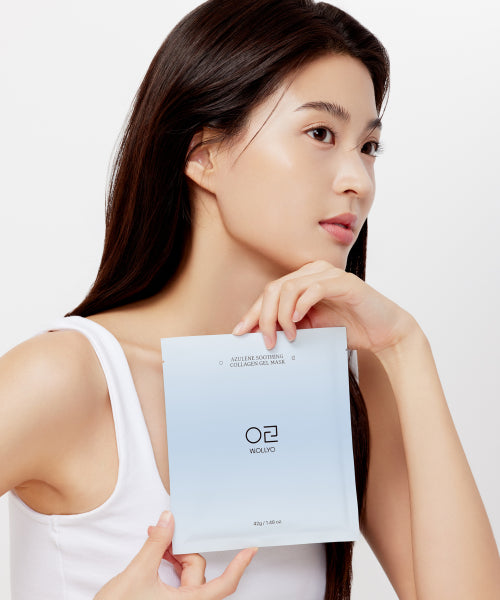 WOLLYO WOLLYO Azulene Soothing Collagen Hydrogel Mask Pack (5 sheets)
