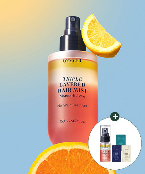 TREECELL Triple layered hair mist 150ml (+20ml & 3 types of shampoo sachet)