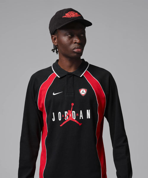 NIKE Nike T-Shirt Jordan Flight Long Sleeve Polo Jersey M
